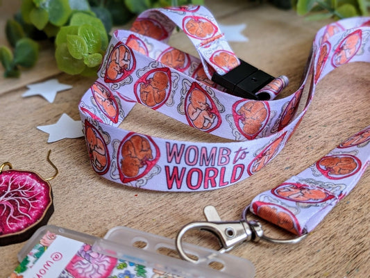 Pregnancy lanyard student midwives ID card holder