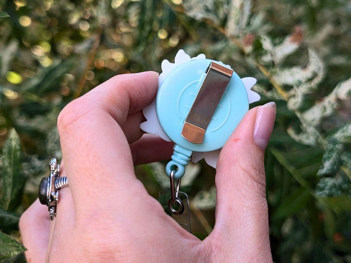 Pelvis Badge Reel 38mm | Midwife Maternity Nurse Doctor | Doula ID Card Badge Reel | Labor and Delivery Badge Holder | Student ID | OBGYN