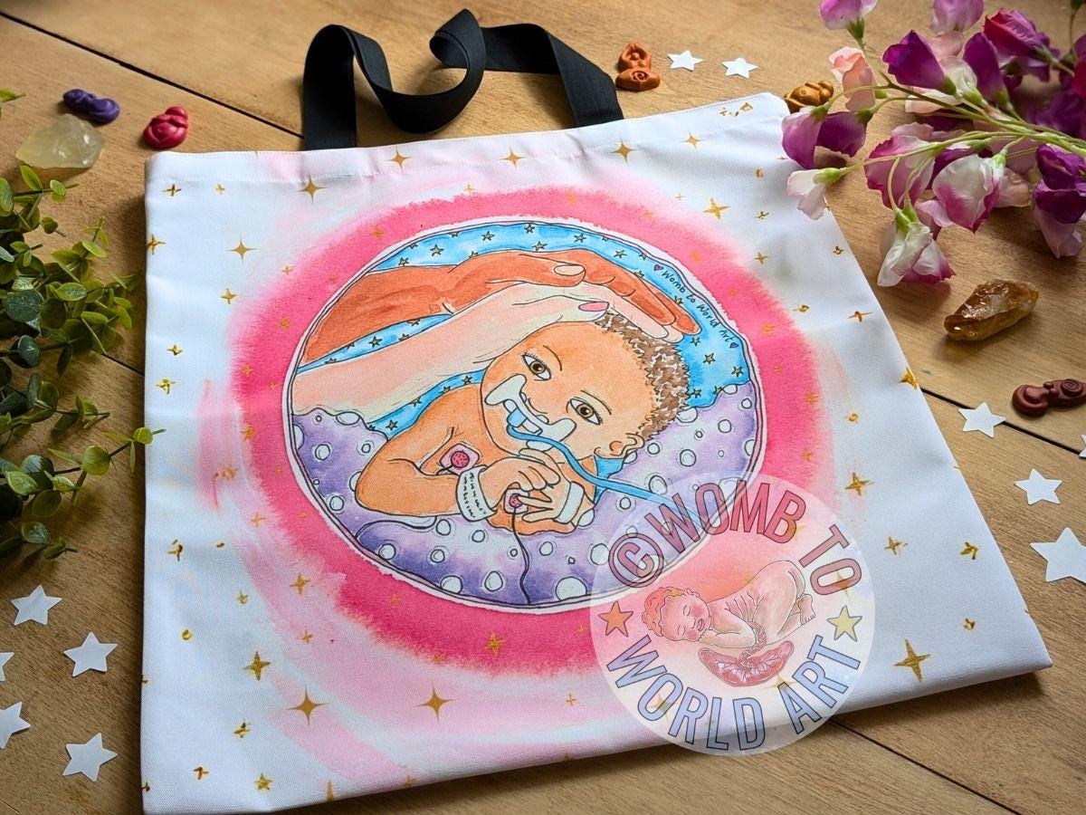 NICU Nurse Canvas Tote Bag: Neonatal Doctor Support Gift