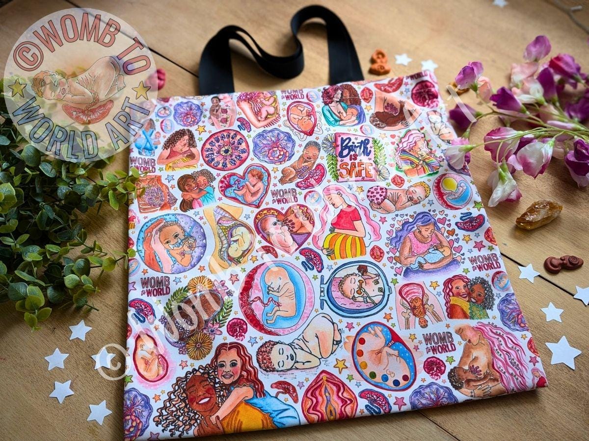 Birth Art Tote Bag