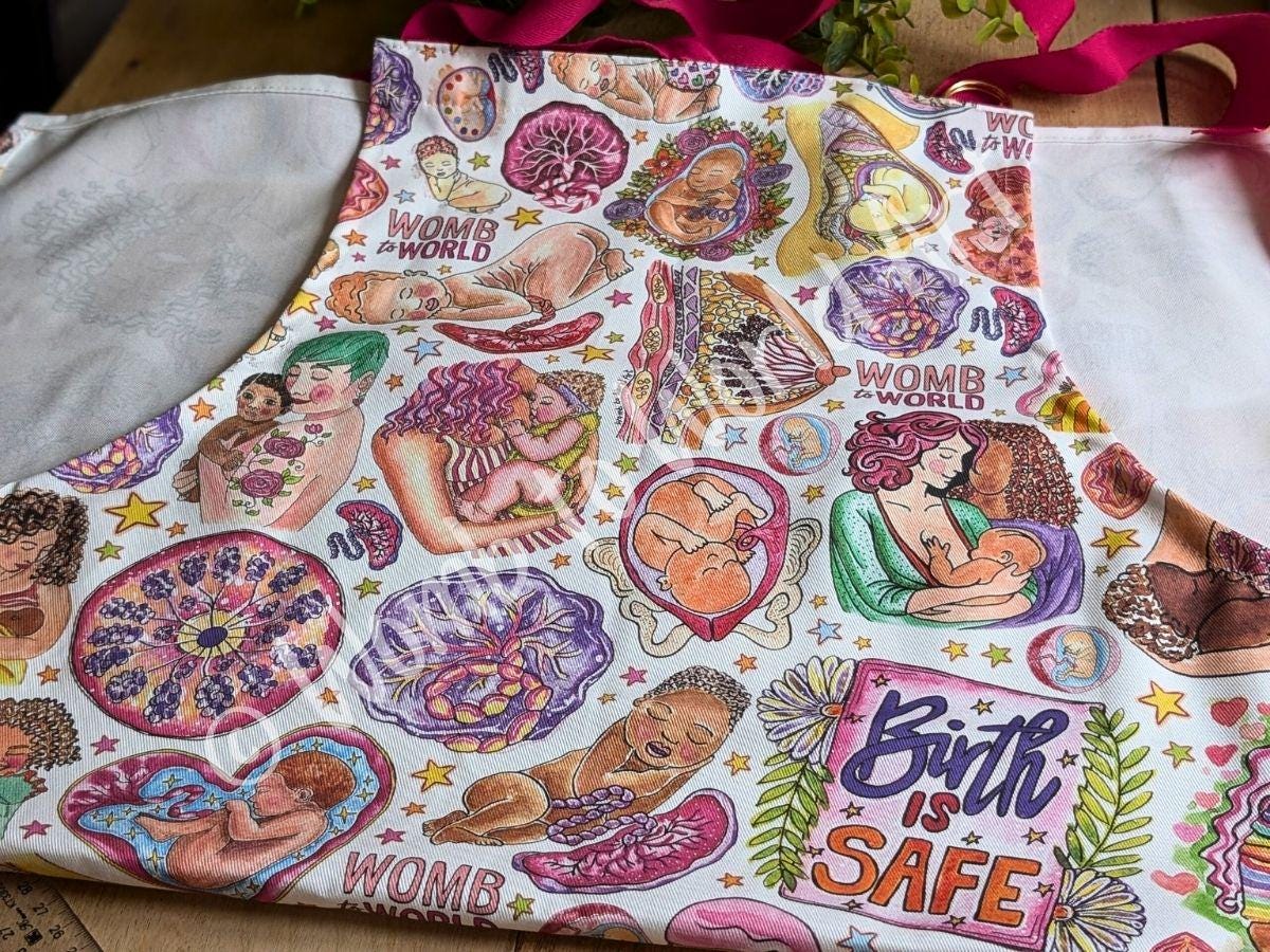 Midwife Birth Art Apron