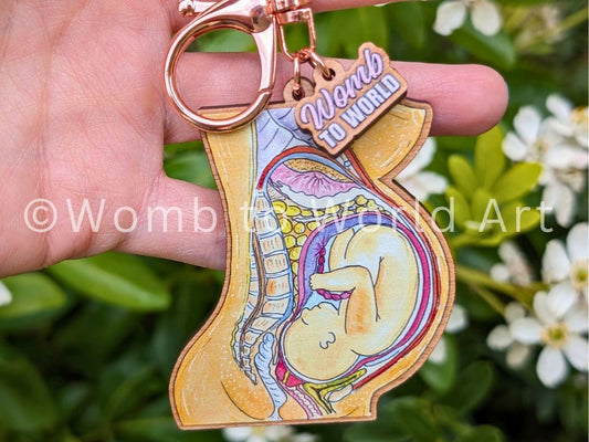 Student Midwife Keyring | OB Keychain | Pregnancy Gift | OBGYN and Midwife Gift | Student Midwife Key Fob | Labor Nurse Bag Charm