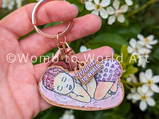 Cloth Nappy Baby Keyring | Nappy Consultant Keychain | Cloth Bum Mum | Newborn Baby Key ring | New Baby Gift | Reusable Nappies