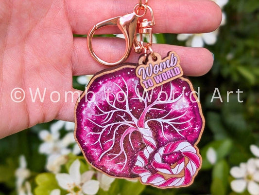 Placenta Midwife Keyring