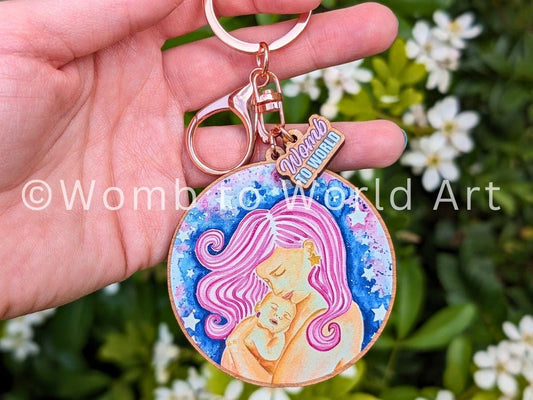 Mother and Baby Keyring