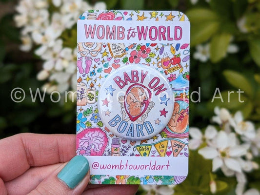 Baby on Board Badge: Pregnancy Announcement Gift