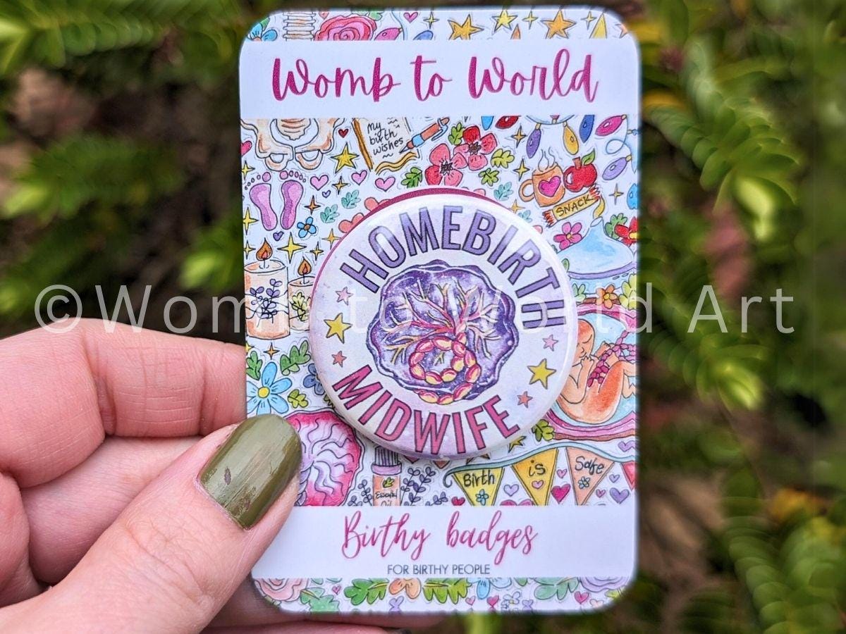 Home Birth Midwife Badge