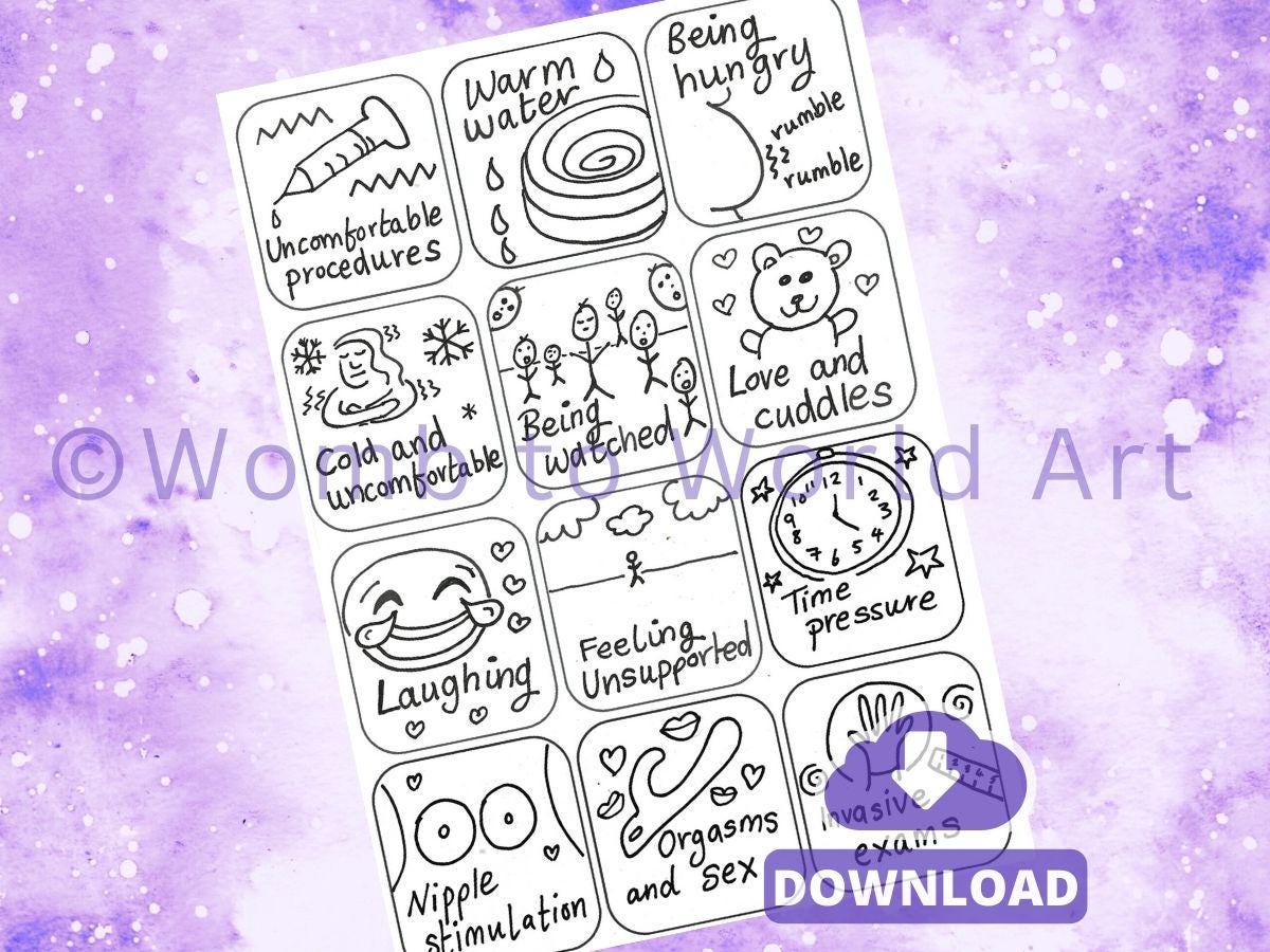 Oxytocin Labour Hormones Cards: Antenatal Birth Education (PDF Download)