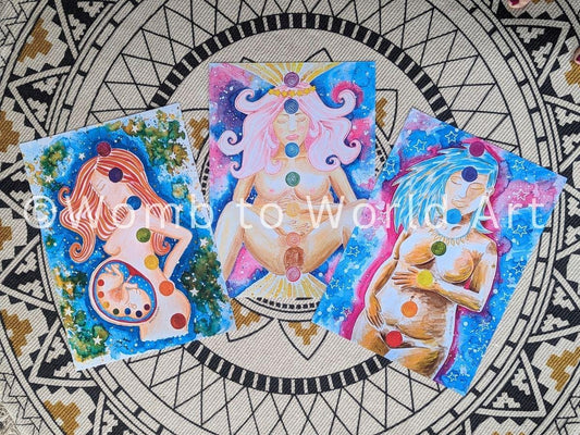 Set of A3 Pregnancy Motherhood Journey Poster Prints