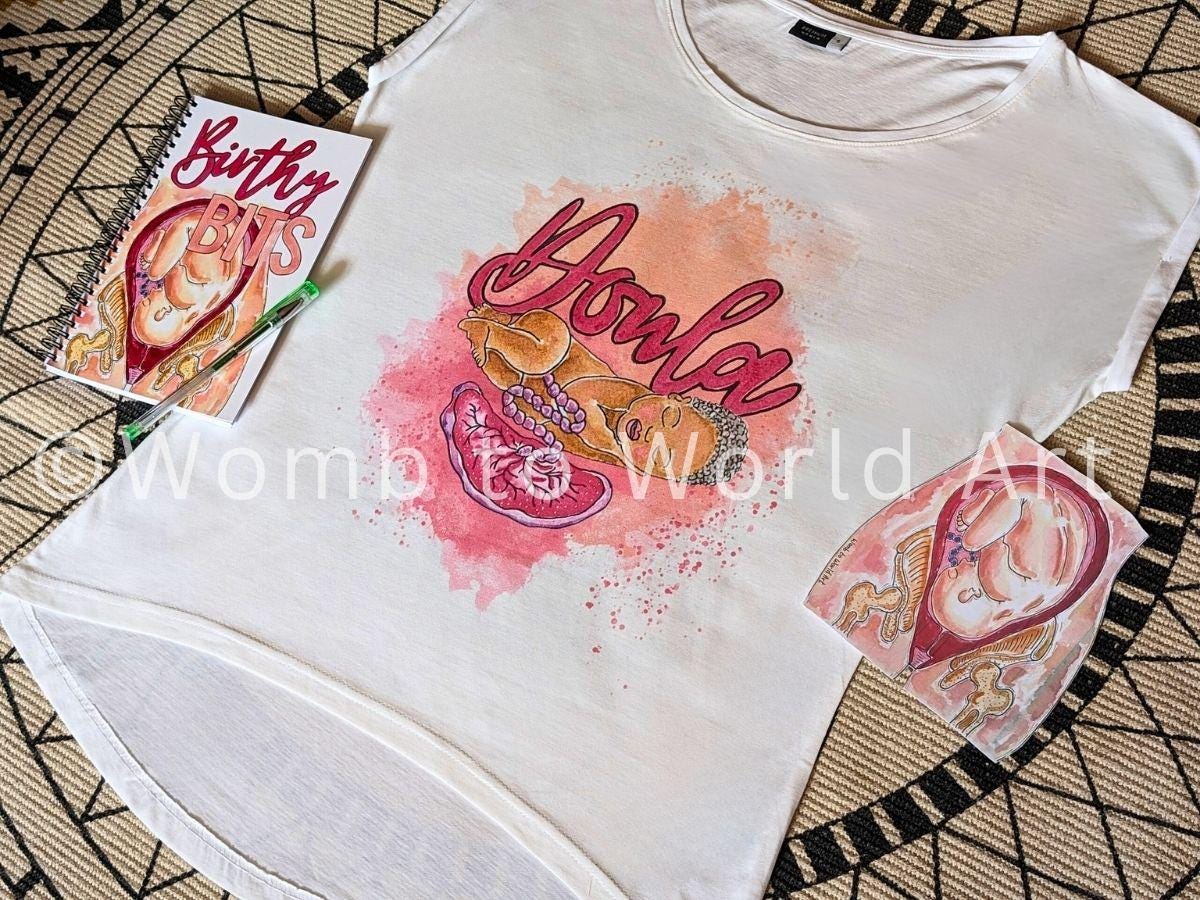 Doula T-Shirt | Birth Worker Top | Hypnobirthing Birth Tshirt | Antenatal Education | Doula Tops
