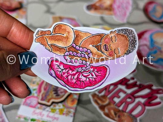 Newborn Baby Sticker 8cm