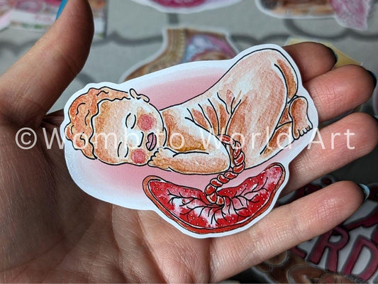Newborn Baby Sticker 8cm