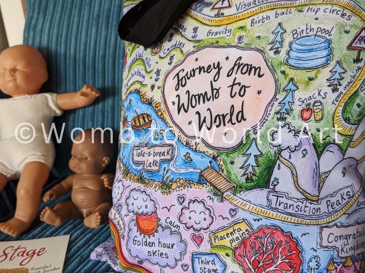 Birth Midwife Bag | Pregnancy Maternity Bag | Birth Scrubs Bag | Antenatal Education Teacher | Student Midwife Gift Ideas | Hospital Bag