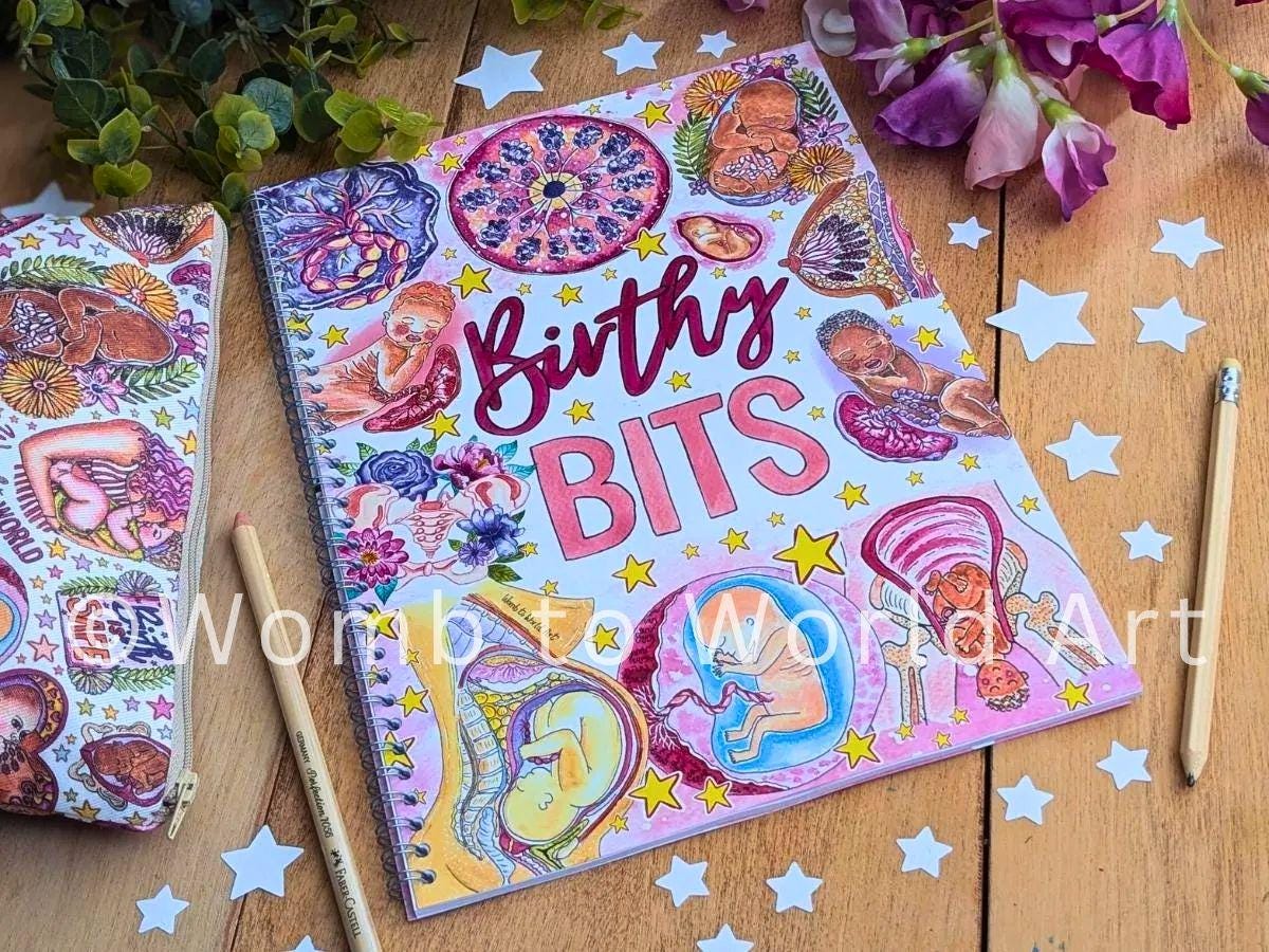 Birth Art Notebook A4 or A5