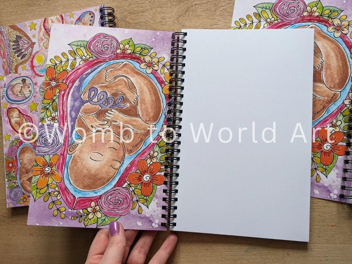 Birth Art Notebook A4 or A5