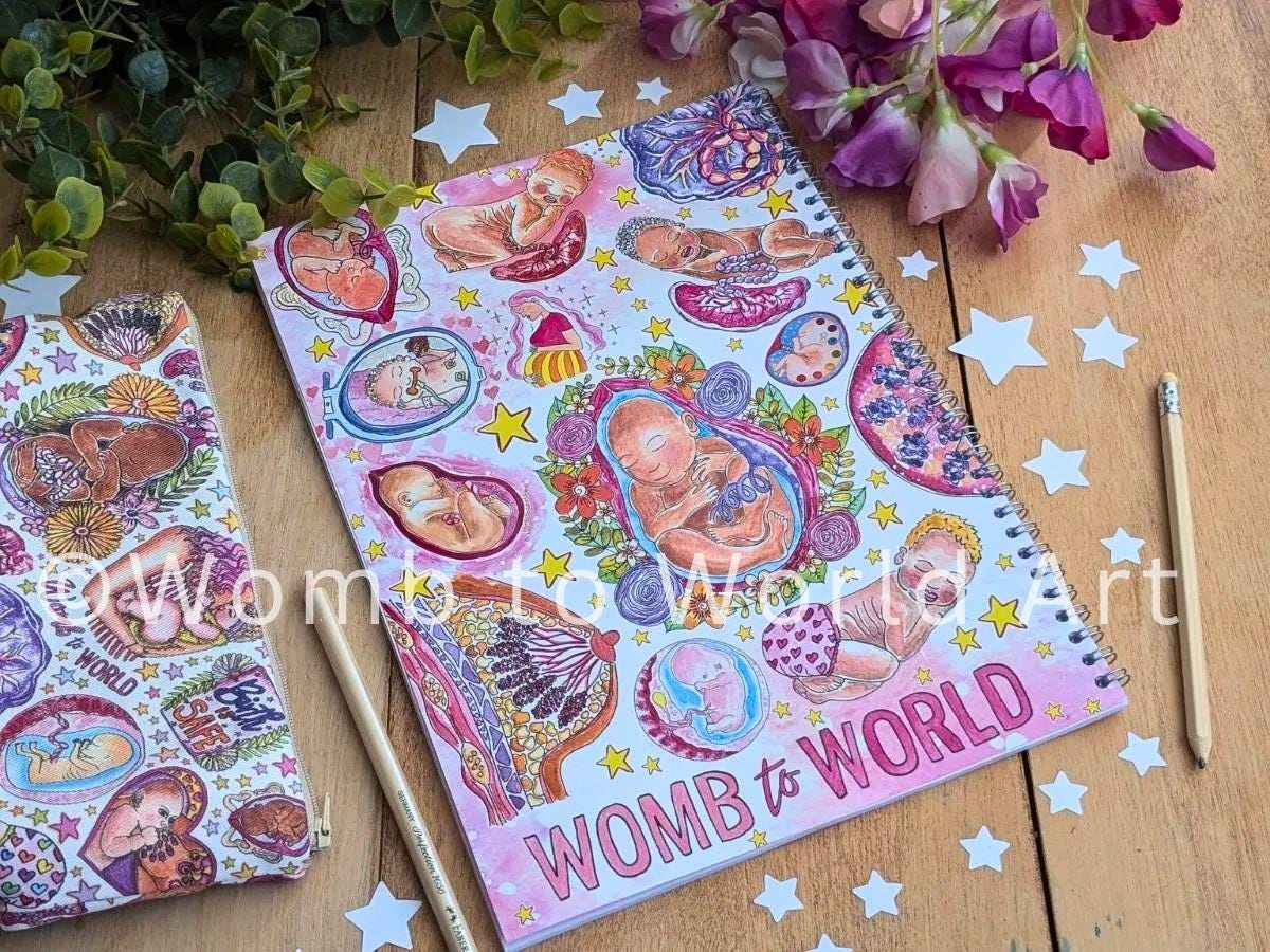 Birth Art Notebook A4 or A5