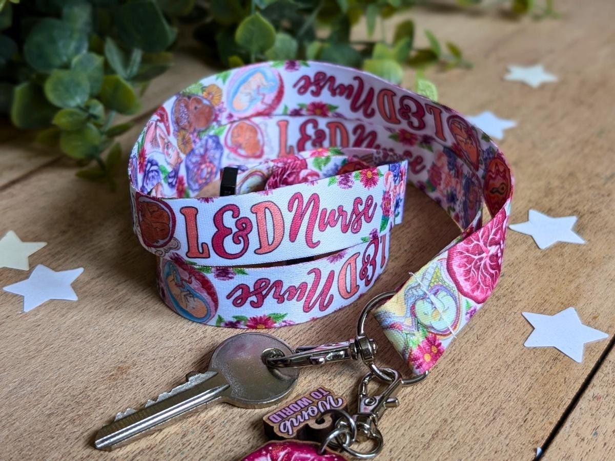 Labor and Delivery Nurse Lanyard and Key Fob
