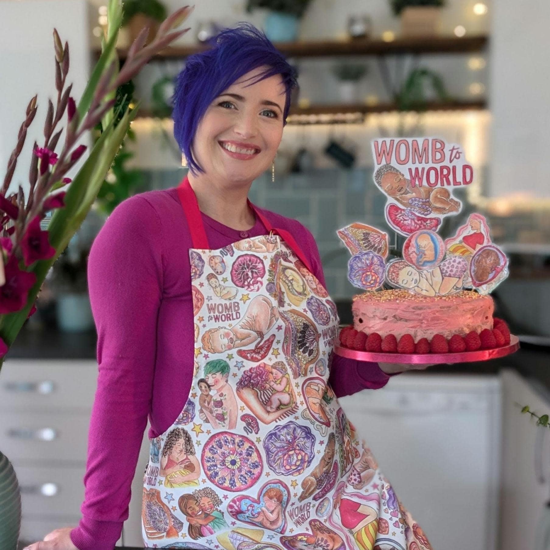 Midwife Birth Art Apron