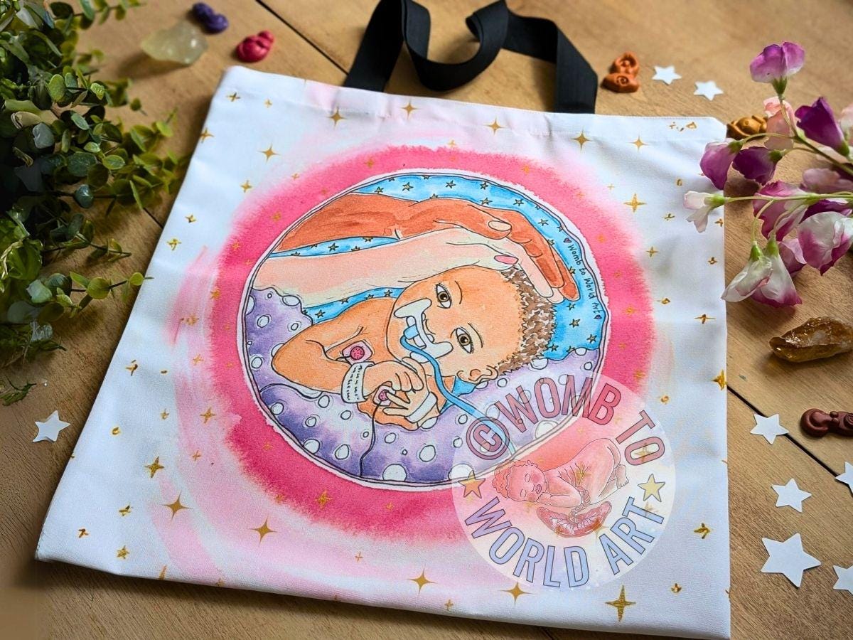 NICU Nurse Canvas Tote Bag: Neonatal Doctor Support Gift