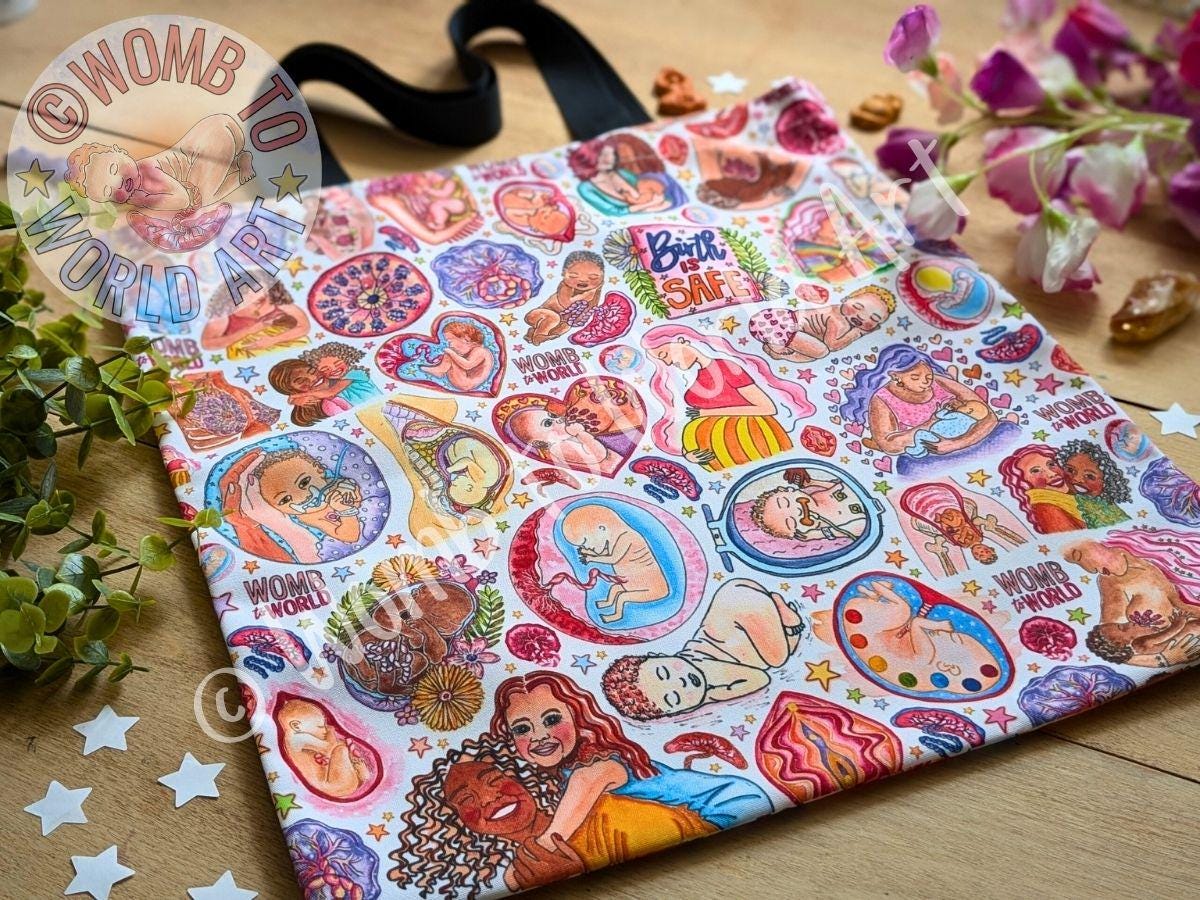 Birth Art Tote Bag