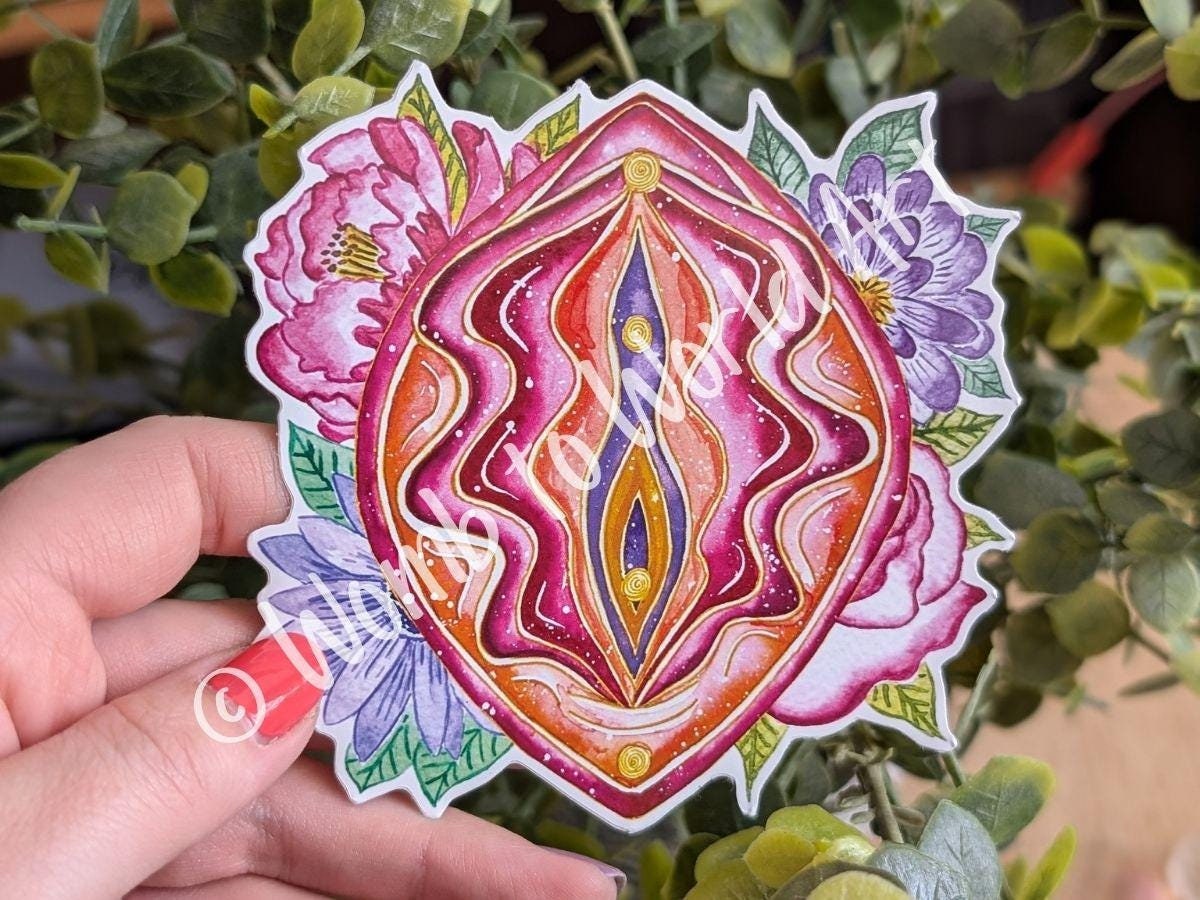 Yoni Art Sticker 10cm Vinyl