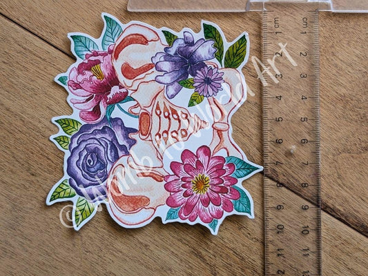 Pelvis Anatomy Art Sticker 10cm Vinyl | Chiropractor Gift | Midwife Thank You | Womb Healing | Women's Health | Pelvic Anatomy Doula Art