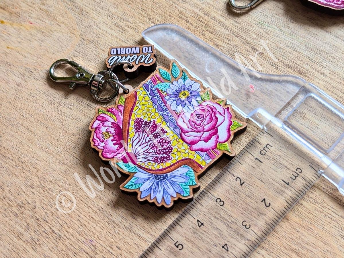 Pregnancy Lanyard Charm, Bag or Key Fob Charm | Wooden Birth Art Pendants | Breastfeeding | Student Midwife Gifts | OBGYN Present