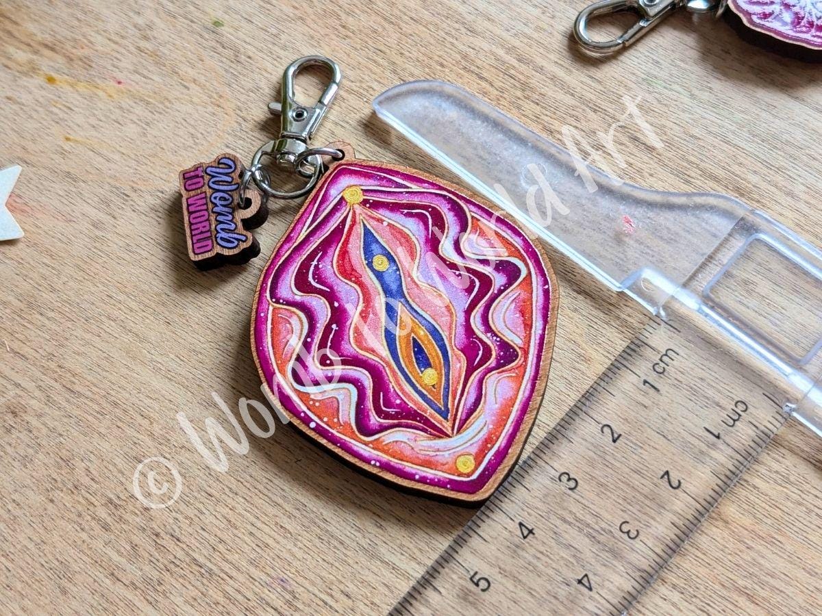 Pregnancy Lanyard Charm, Bag or Key Fob Charm | Wooden Birth Art Pendants | Breastfeeding | Student Midwife Gifts | OBGYN Present