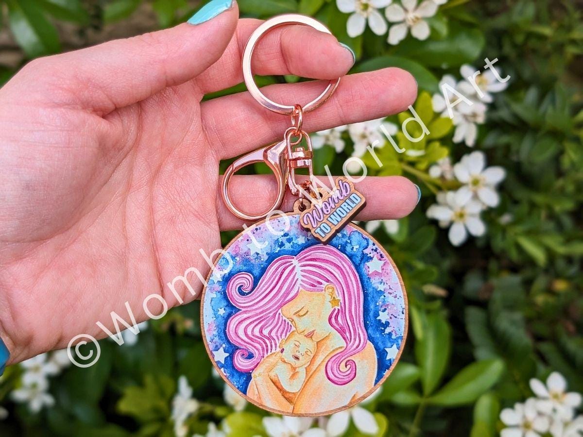 Mother and Baby Keyring