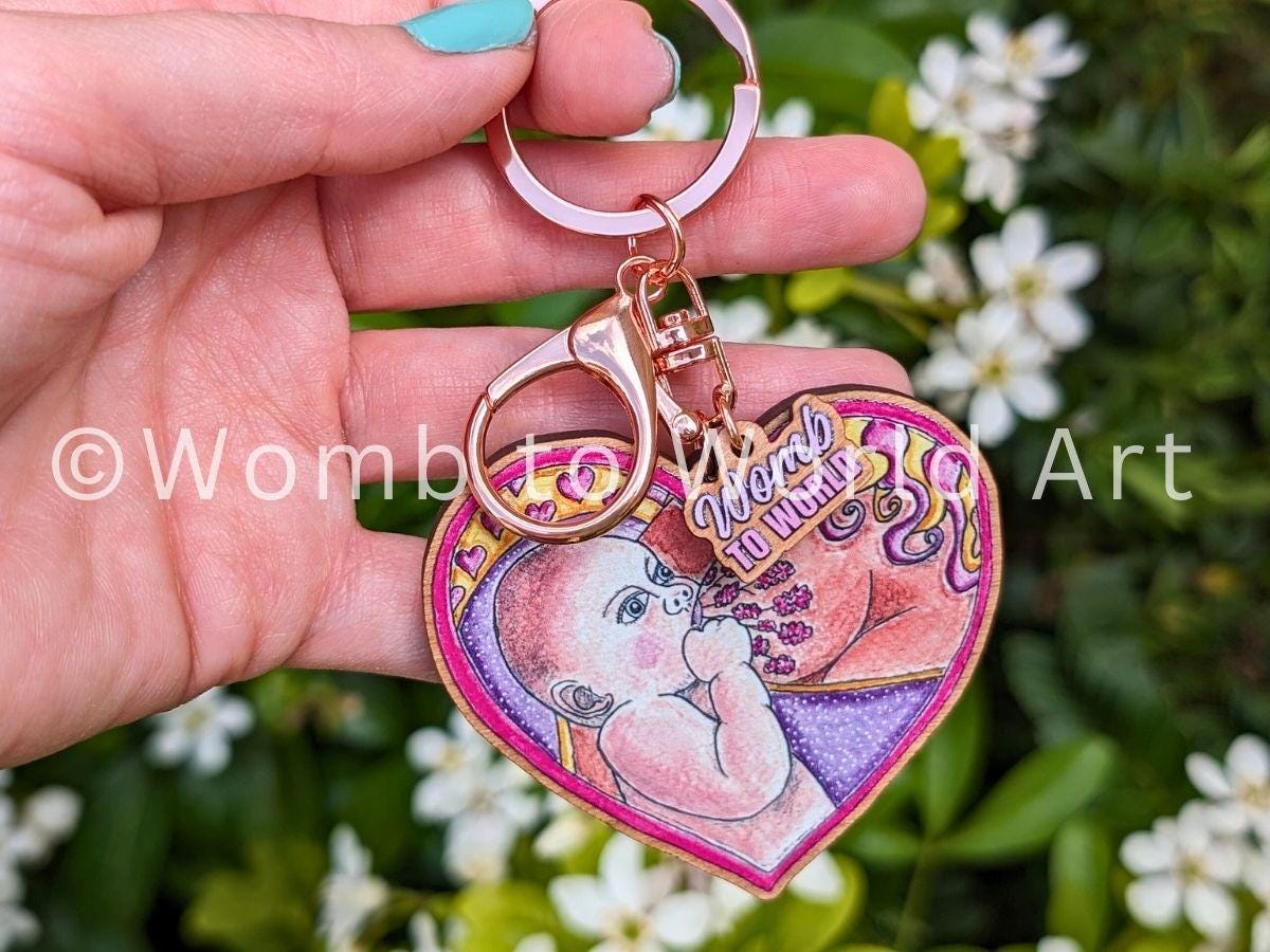 Breastfeeding Keyring | IBCLC Day Lactation Consultant Gift Ideas | Breastfeeding Milestone Key Fob | Breastfeeding Peer Supporter Keychain