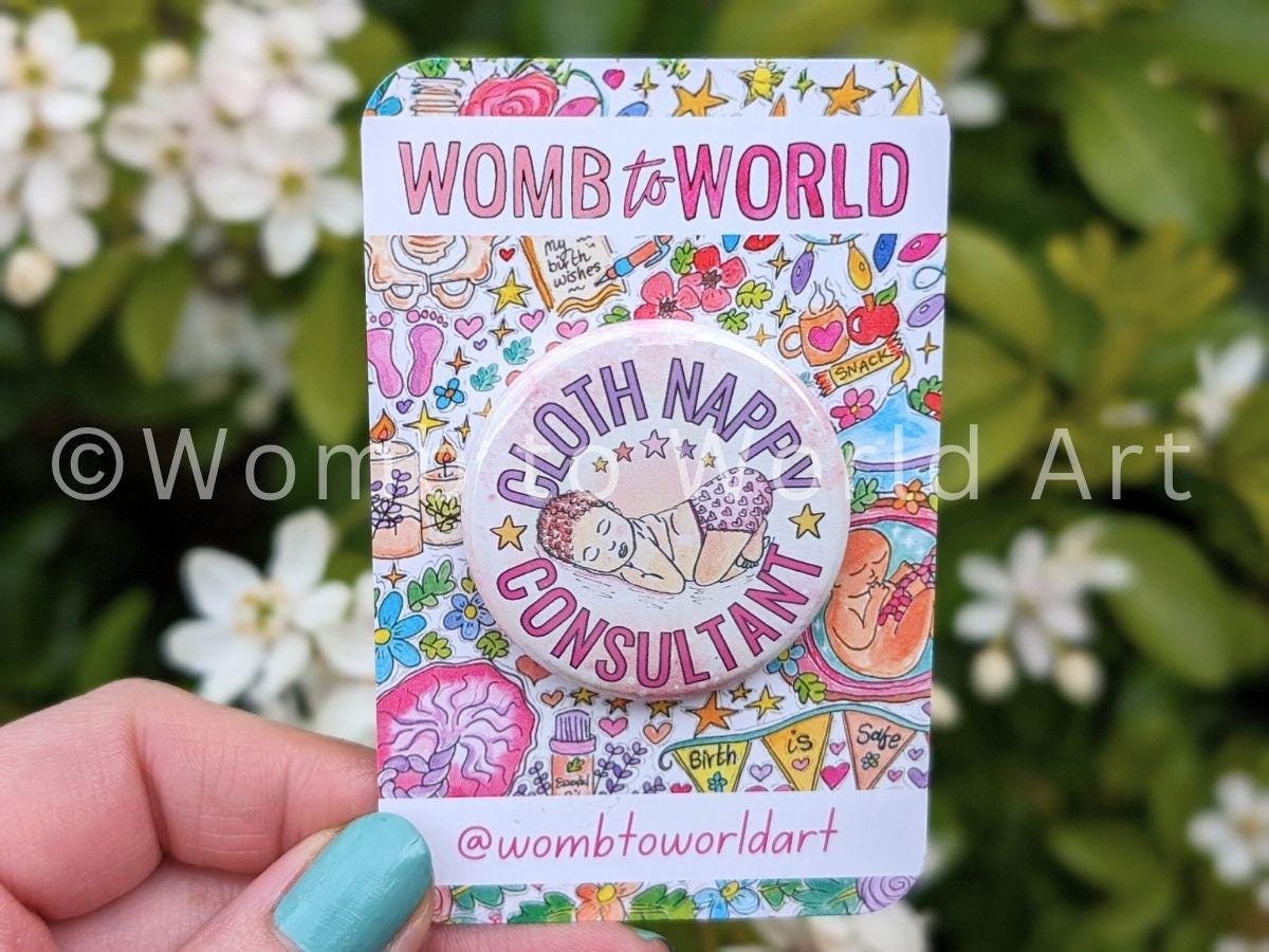 Cloth Nappy Consultant Badge: Washable Nappies Mama