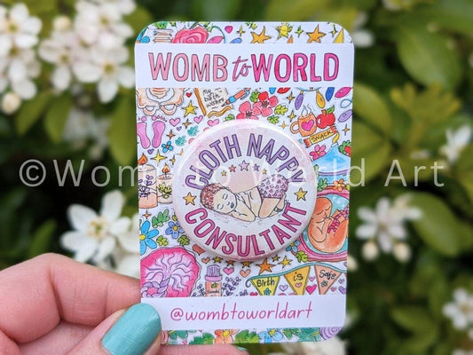 Cloth Nappy Consultant Badge: Washable Nappies Mama