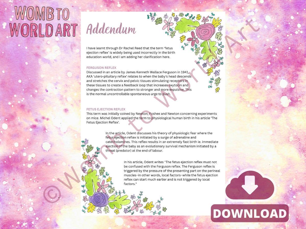 Stages of Natural Birth Doula Handouts: Labour Stages Handouts for Antenatal Classes (PDF)