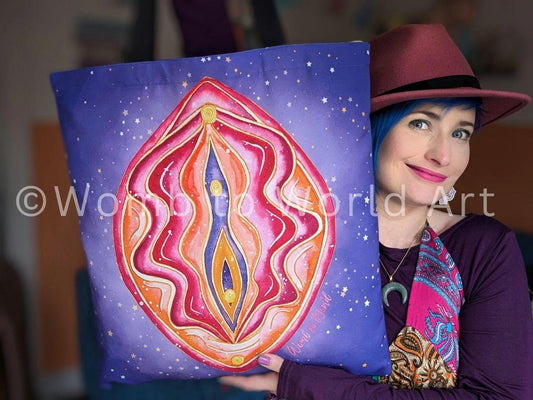 Yoni Art Tote Bag | Tantra | Doula Bag | Womb Healing | Birthkeeper | Midwife Gift | Feminist Art