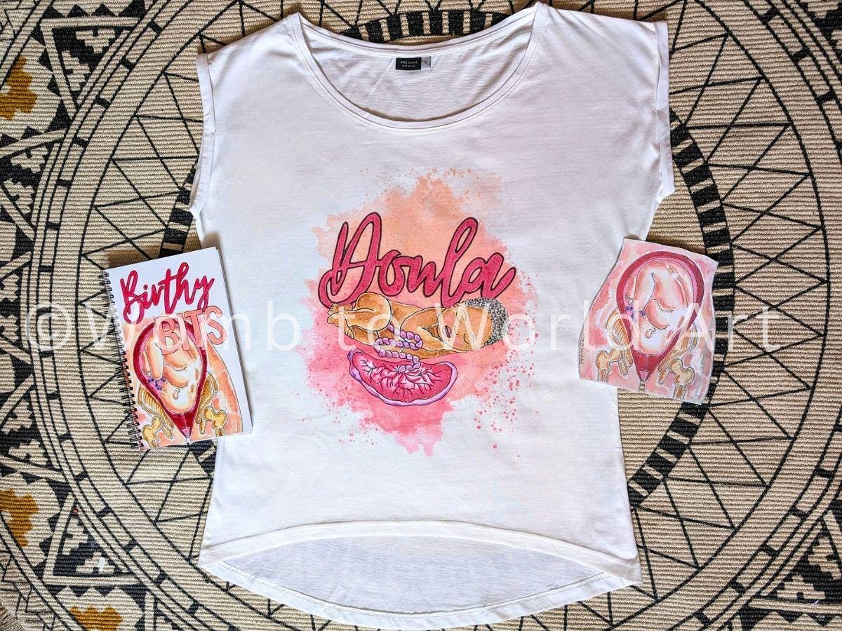 Doula T-Shirt | Birth Worker Top | Hypnobirthing Birth Tshirt | Antenatal Education | Doula Tops