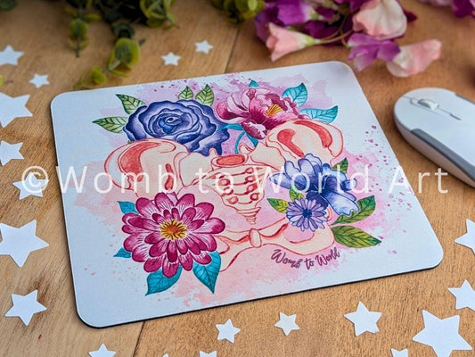 Pelvis Anatomy Art Mouse Mat Desk Pad