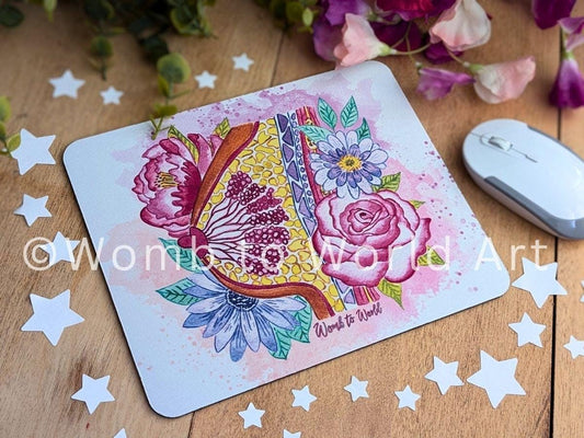 Breast Anatomy Art Mouse Mat | IBCLC Day Gift Ideas | Lactation Consultant | Breastfeeding Art | Student Midwife | Postnatal Doula