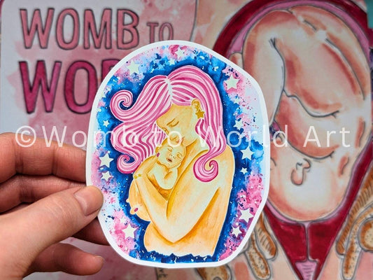 Mother and Baby Sticker 10cm