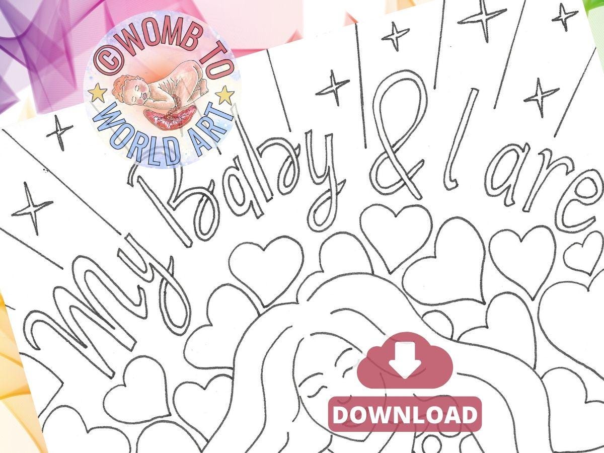 Breastfeeding Support Colouring Affirmation PDF