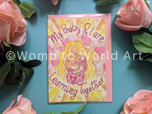 Breastfeeding Affirmation Art Card: New Mother Gift