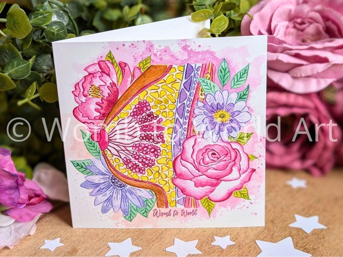 Breast Art Card | Lactation Consultant | Breastfeeding Art | Breastfeeding Milestone Card | IBCLC Gifts | Peer Supporter