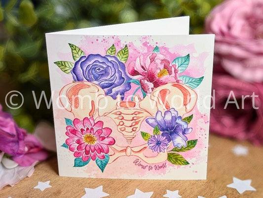 Pelvis Art Pregnancy Card