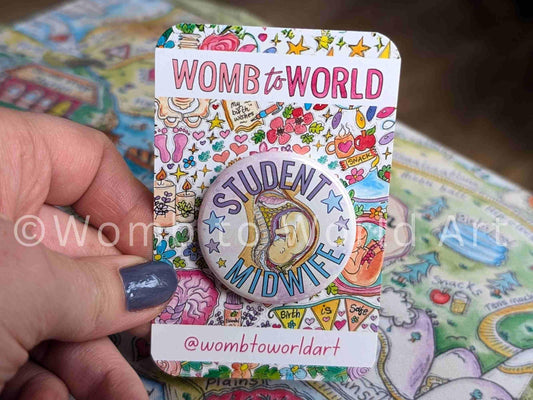 Student midwife pin badge
