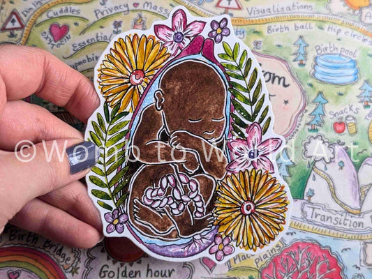Pregnancy laptop sticker