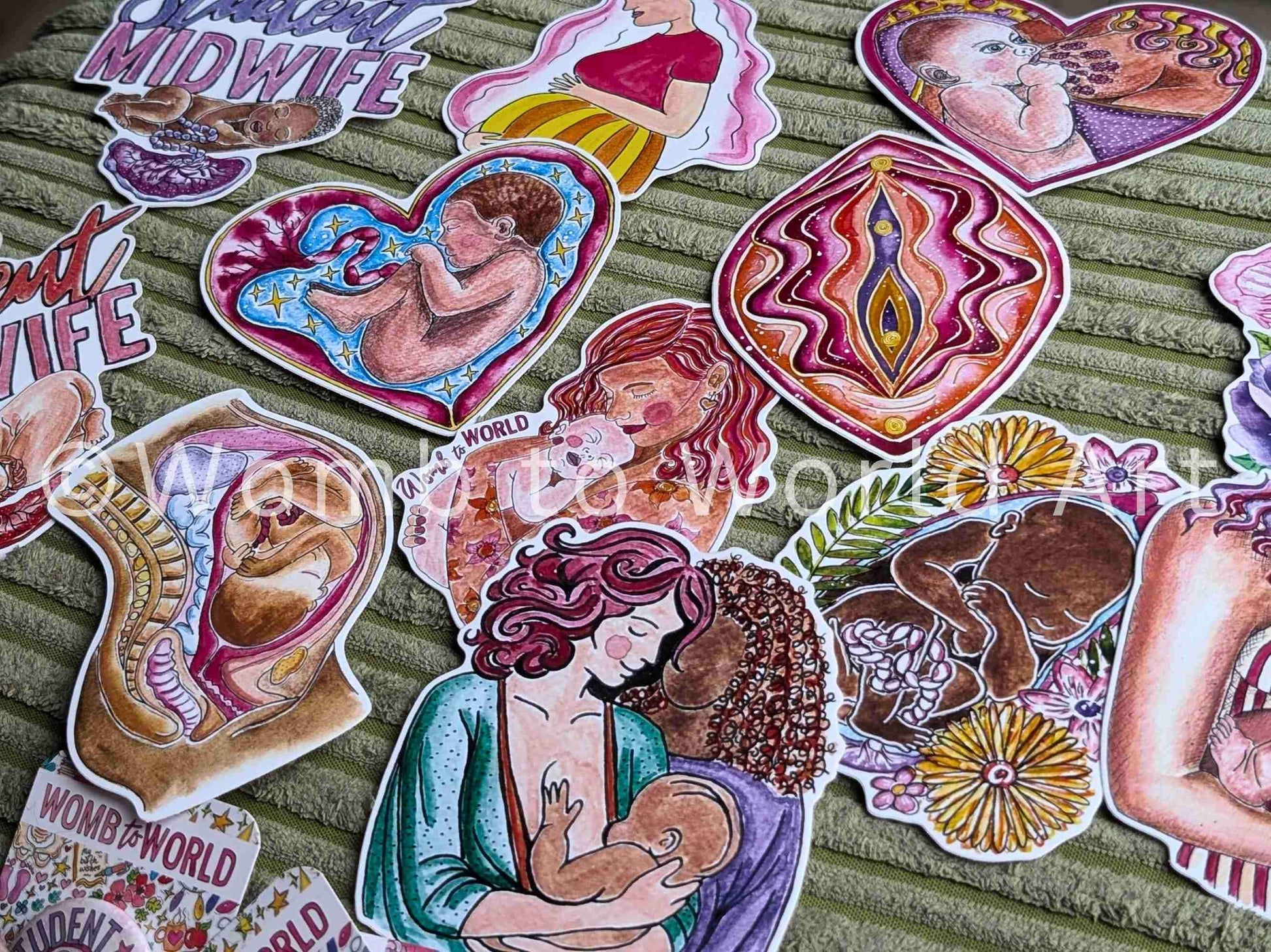 Breastfeeding Art Sticker 10cm