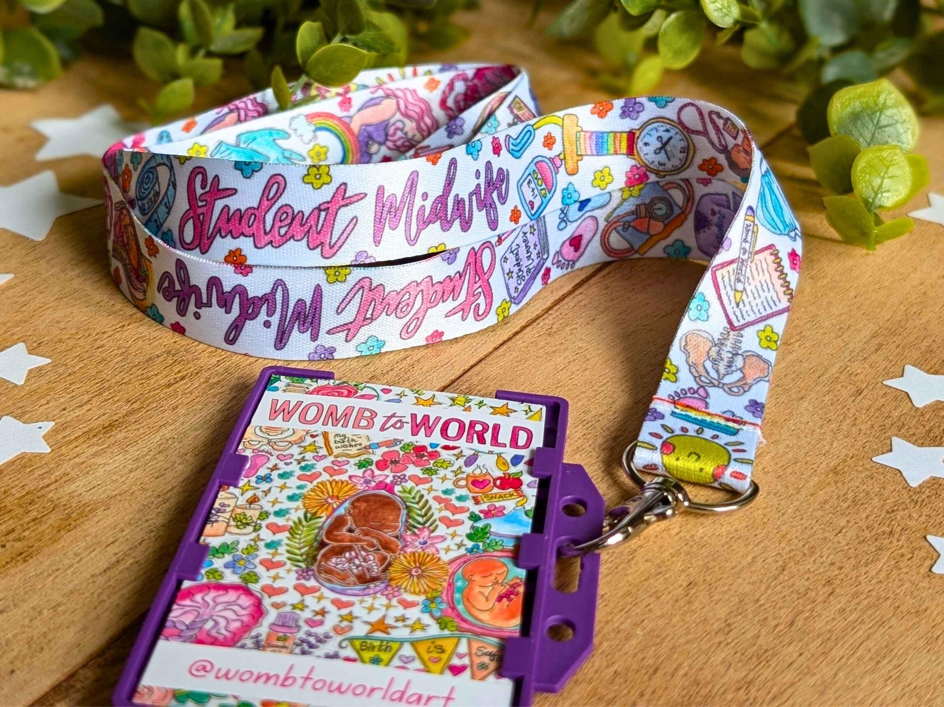 Student Midwife Lanyard Key Fob