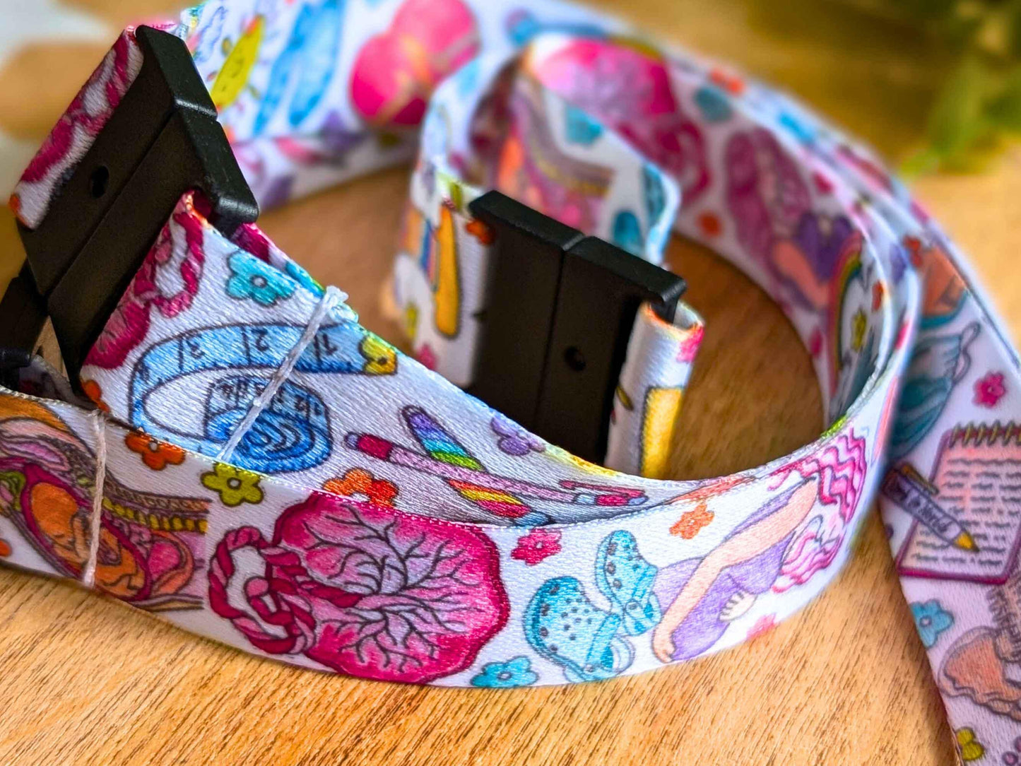 Midwifery Lanyard with 3 Safety Breakaway Clips