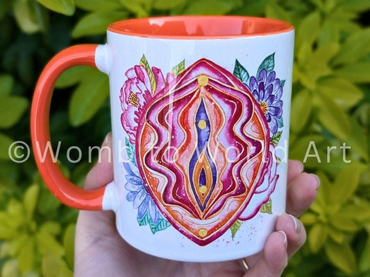 Yoni Art Mug | Vulva Art | Doula Gift | Midwife | Women's Circles | Birthkeeper | Divine Feminine