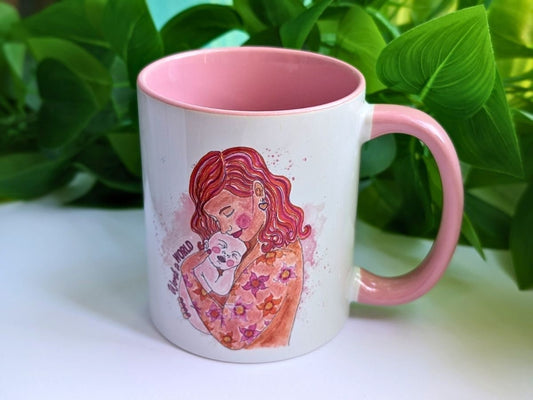Newborn Baby and Mother Mug | Birth Art | Doula Gift | Midwife | Pregnancy Mug | Birthworker | Mother's Day