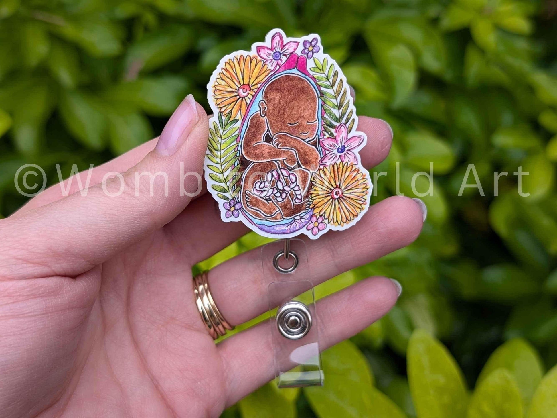 Pregnancy badge reel